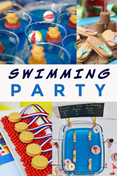 Swimming Pool Birthday 'Cake' - Swimming Party Ideas