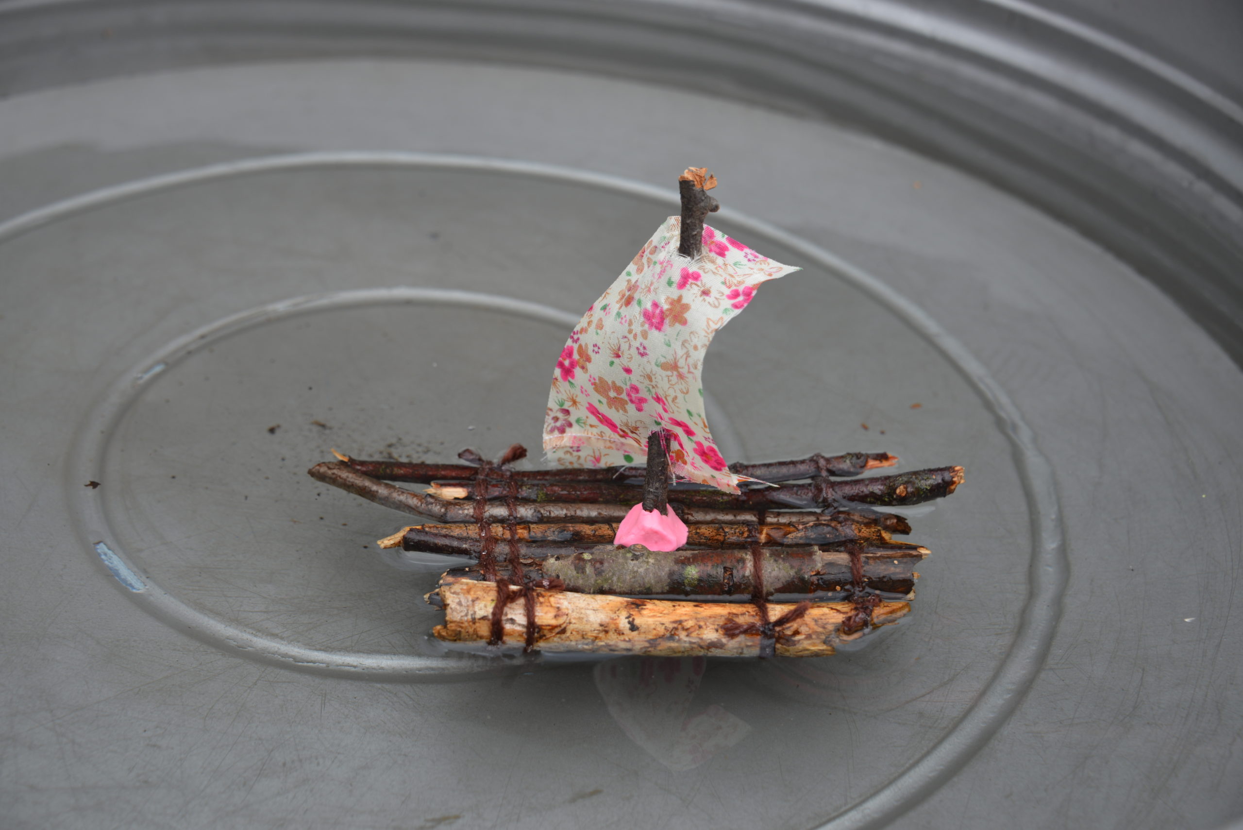 Twig Boat Craft - Easy Peasy and Fun